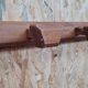 Wooden coat rack