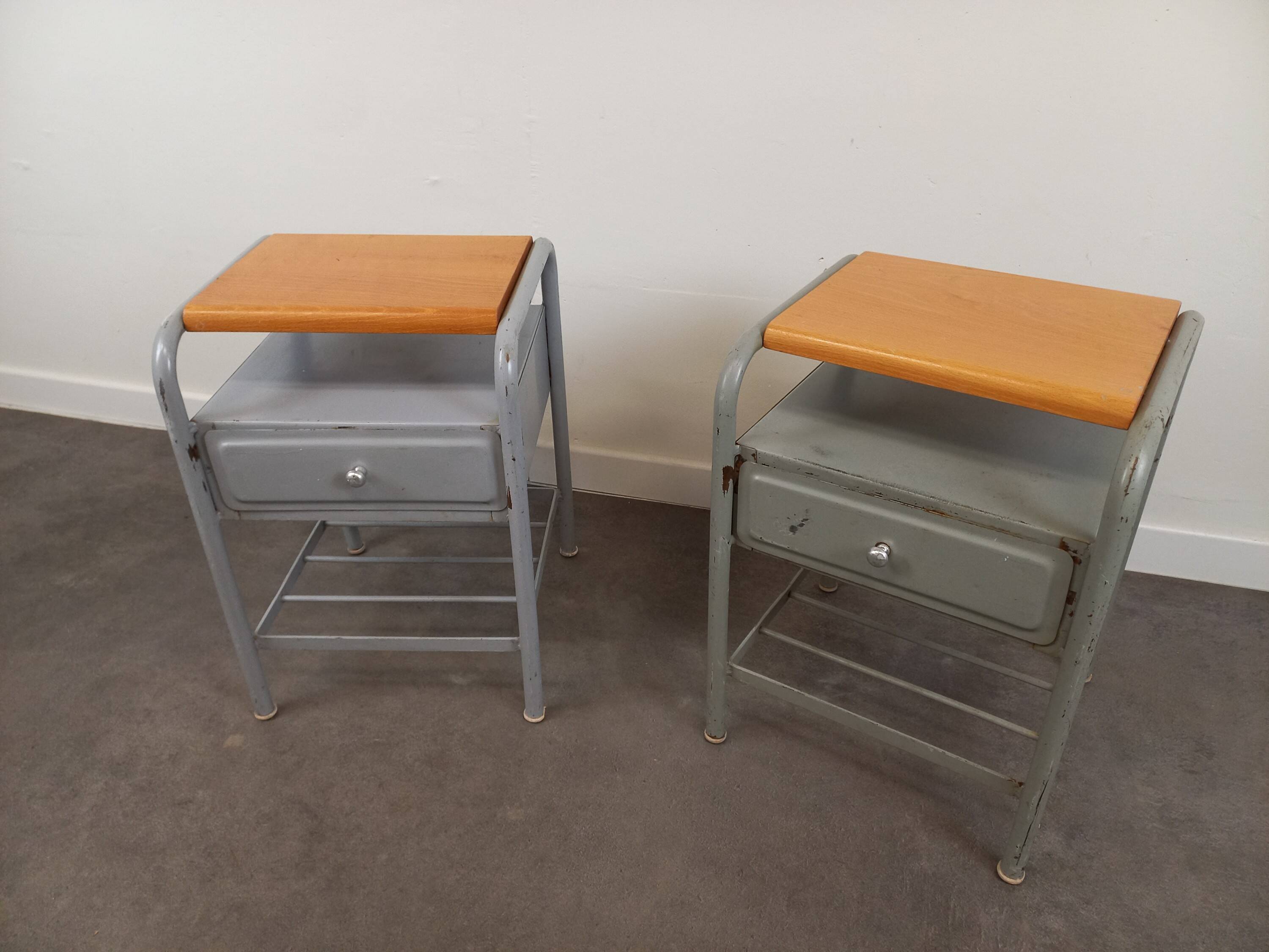 Pair of 50s bedside tables