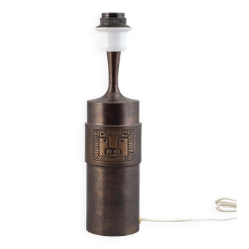 Lampe de bureau Stig Blomberg en bronze coulé, Suède, 1960, signée