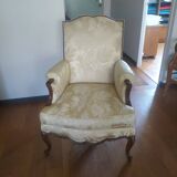 Bergère ancienne de style Louis XV
