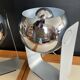 Pair of Eyeball lamps in chrome metal and aluminium