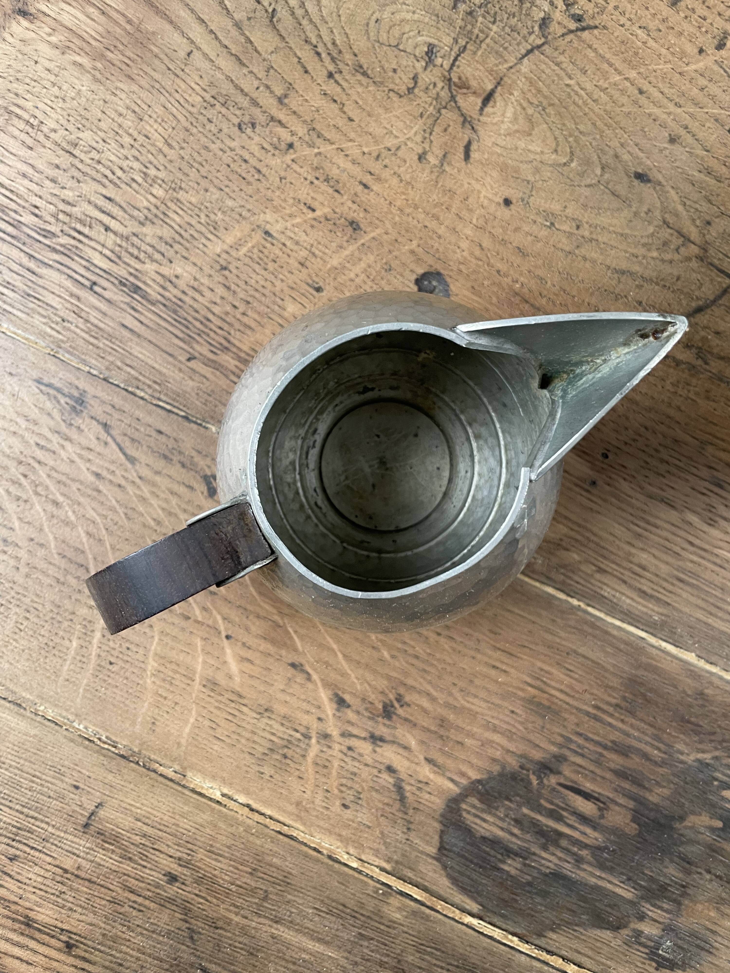 René Delavan Art Deco Pewter Teapot Set