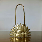 Letter holder "sun" brass 60s 70s
