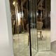 Vintage 80'S 3-panel beveled mirror screen