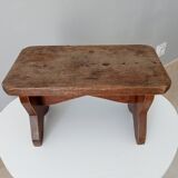 Antique solid oak stool