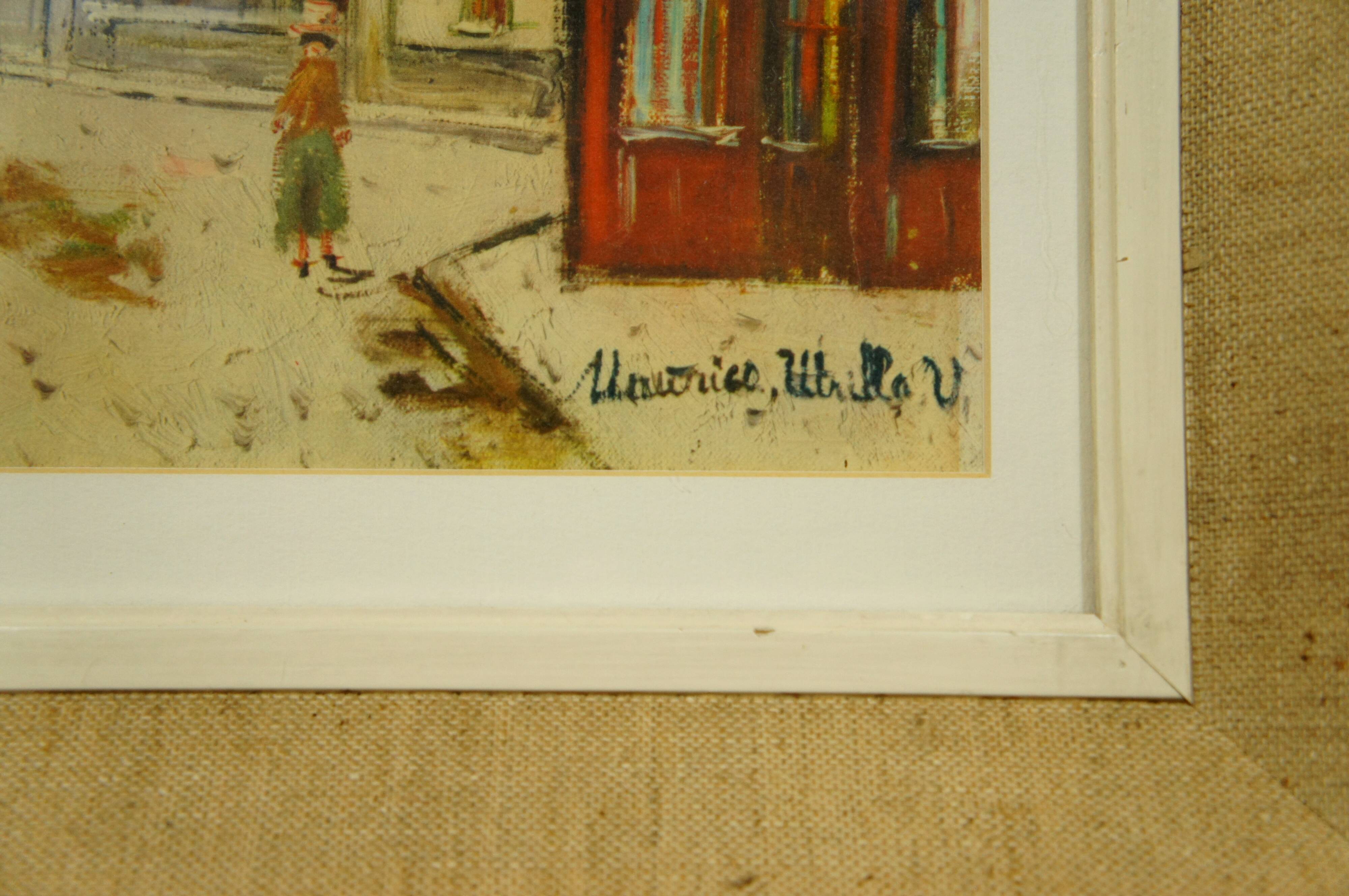 After maurice utrillo "montmartre" enhanced color reproduction nygs