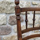 Folding wooden children's high chair