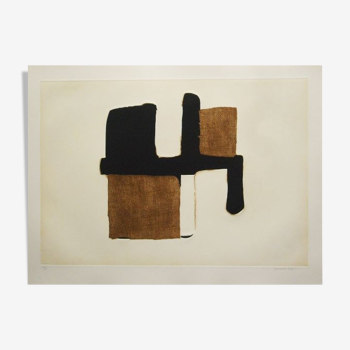 Marca-relli conrad, composition 2, 1977. etching and aquatint signed