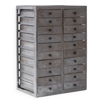 Industrial chest of drawers designed in the Netherlands around the 1960s.