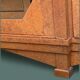 Art deco glass china cabinet in burr walnut 1930