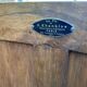 Renovated vintage art deco Parisian sideboard in solid wood and marble 152cm