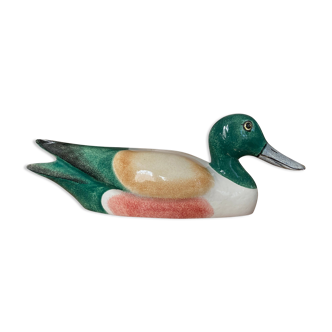 Duck Colbert vintage glazed ceramic sculpture