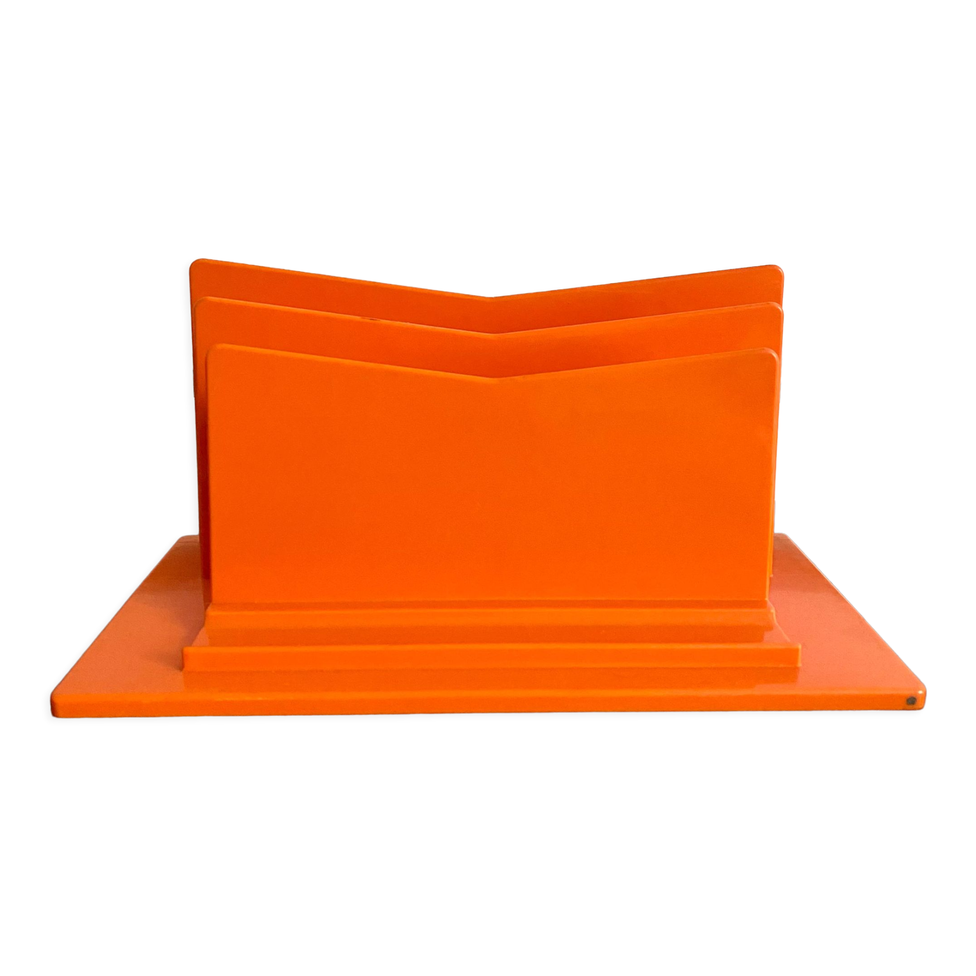 Vintage orange letterholder 70s