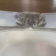 Art Nouveau Bread Basket Silver-Plated Metal Gallia Christofle