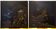 2 tableaux asiatiques en bois peint