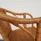Old chair in bamboo 60s