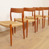 4 x vintage dining chairs | Niels Otto Møller | Model 77