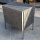 Industrial-style sideboard circa 1960 in polished steel and matte varnish