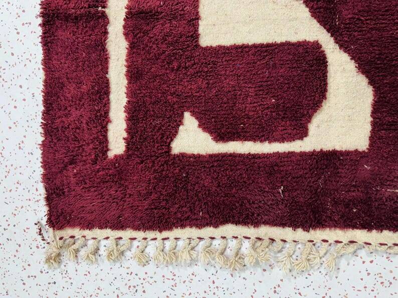Handmade Beni Ourain wool rug, 150/250cm