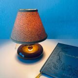 Vintage enameled ceramic lamp