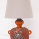 Scandinavian pottery table lamp by Thomas Hellström for Nittsjö, 1970s