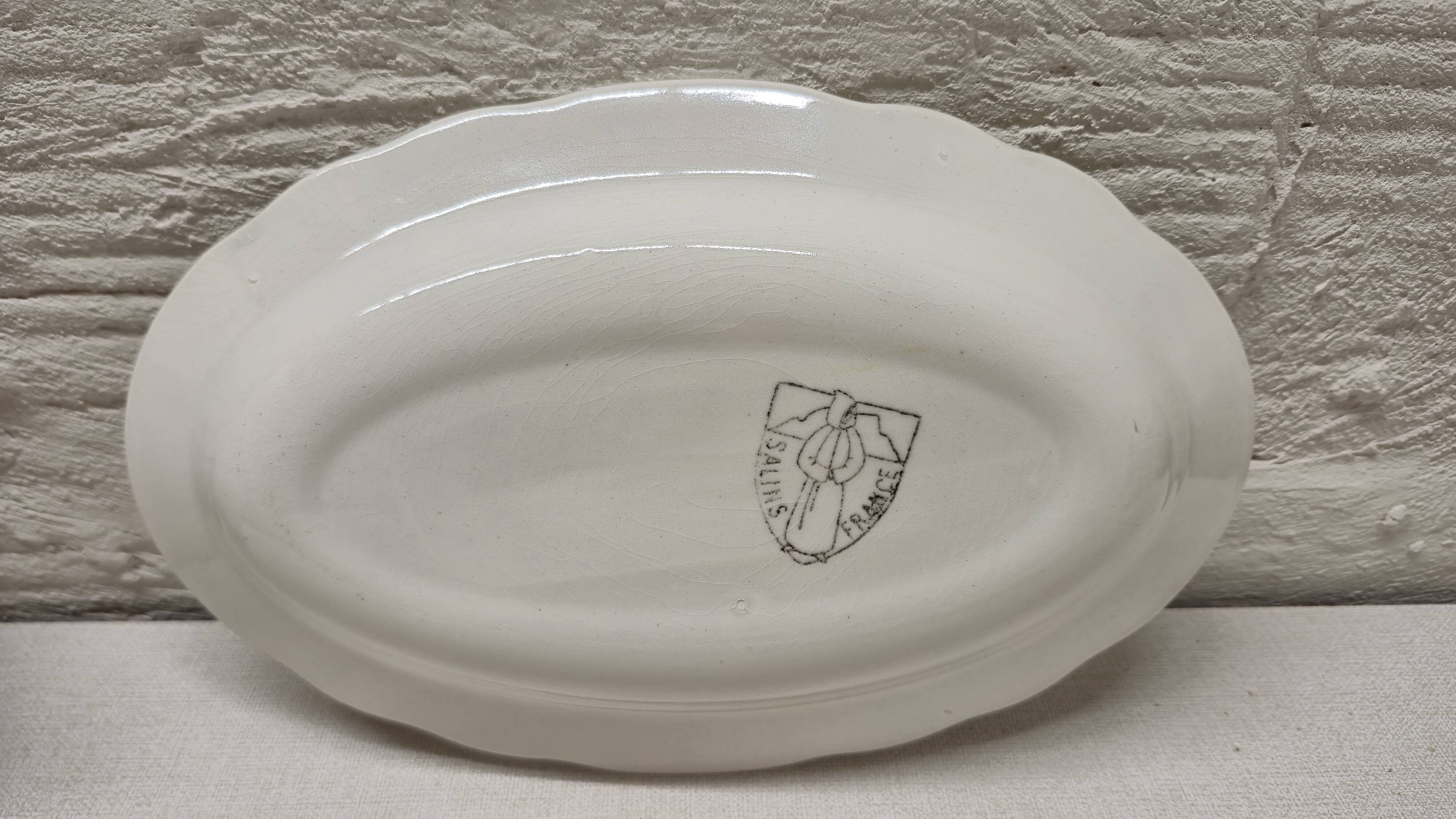 Ravier ovale en porcelaine Salins