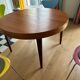 Extendable teak table