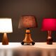 Trio small Table lamps 1960s incl Shades Holland