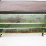 Vintage Industrial Low Shelves, Side Table 1960s