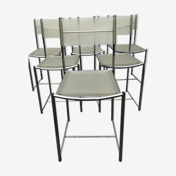 Set de 6 chaises modèle 101 de Belotti pour Alias des années 70-80