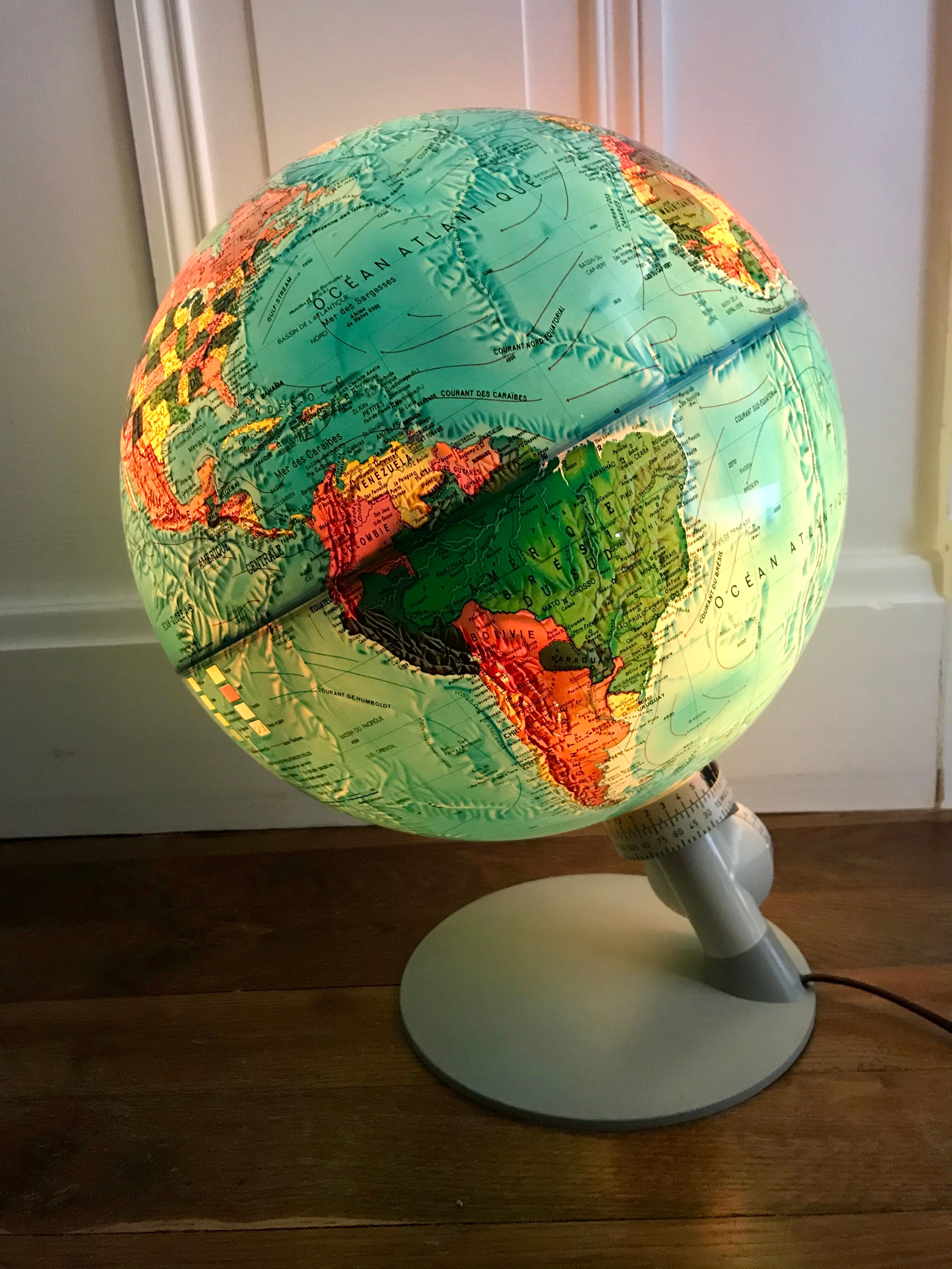 luminous globe Scandinavian design Made in Denmark 1976