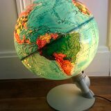 globe terrestre lumineux design scandinave Made in Denmark 1976
