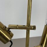 Unique 3-spot brass ceiling light koch and lowy style omi lighting germany, 1970