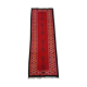 Tapis de couloir kilim rouge en pure laine 65x193cm