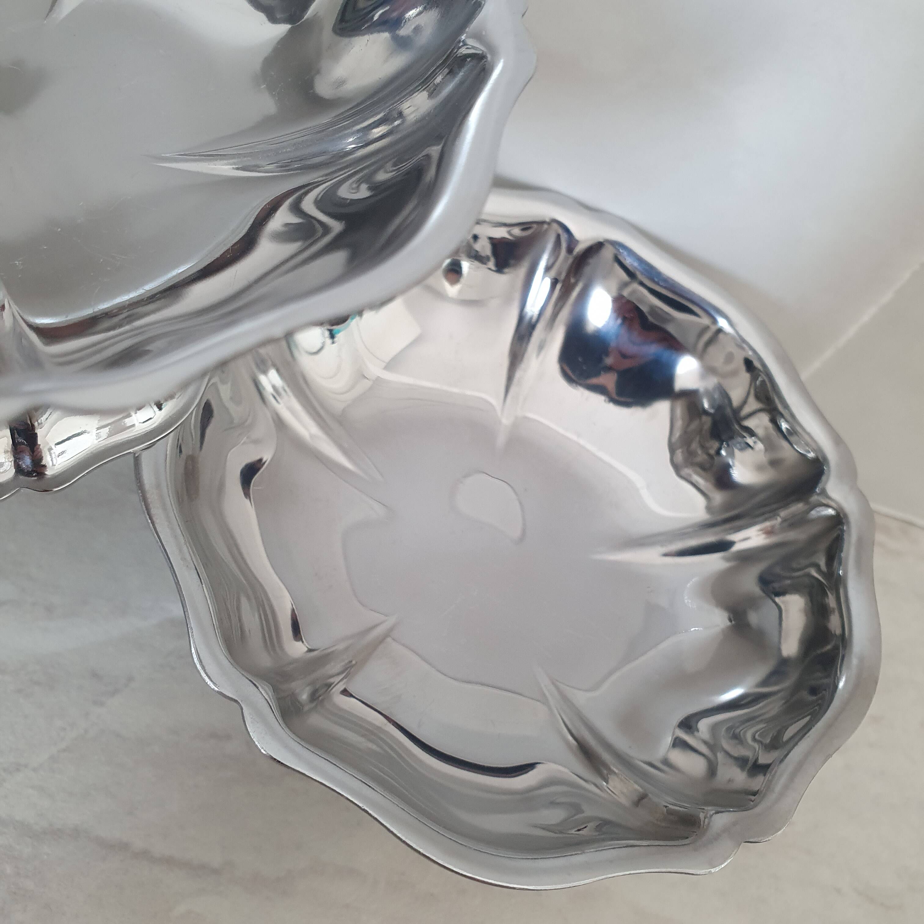 6 dessert bowls by Guy Degrenne in 18/10 stainless steel