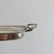 Antique shiny metal butter dish