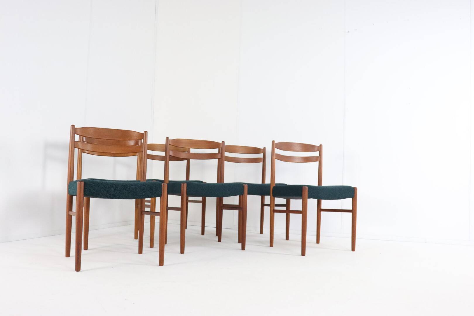 Set of 6 Carl Ekström for Albin Johansson chairs 'Dalarna' teak
