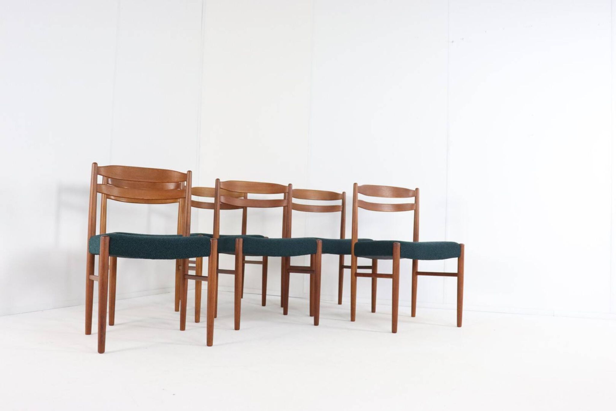 Set of 6 Carl Ekström for Albin Johansson chairs 'Dalarna' teak