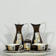 Mid-century ceramic teapot set by Alfa Ceramiche, Italy 1950s