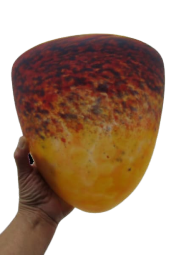 2 wall sconces glass paste Patrick Crespin