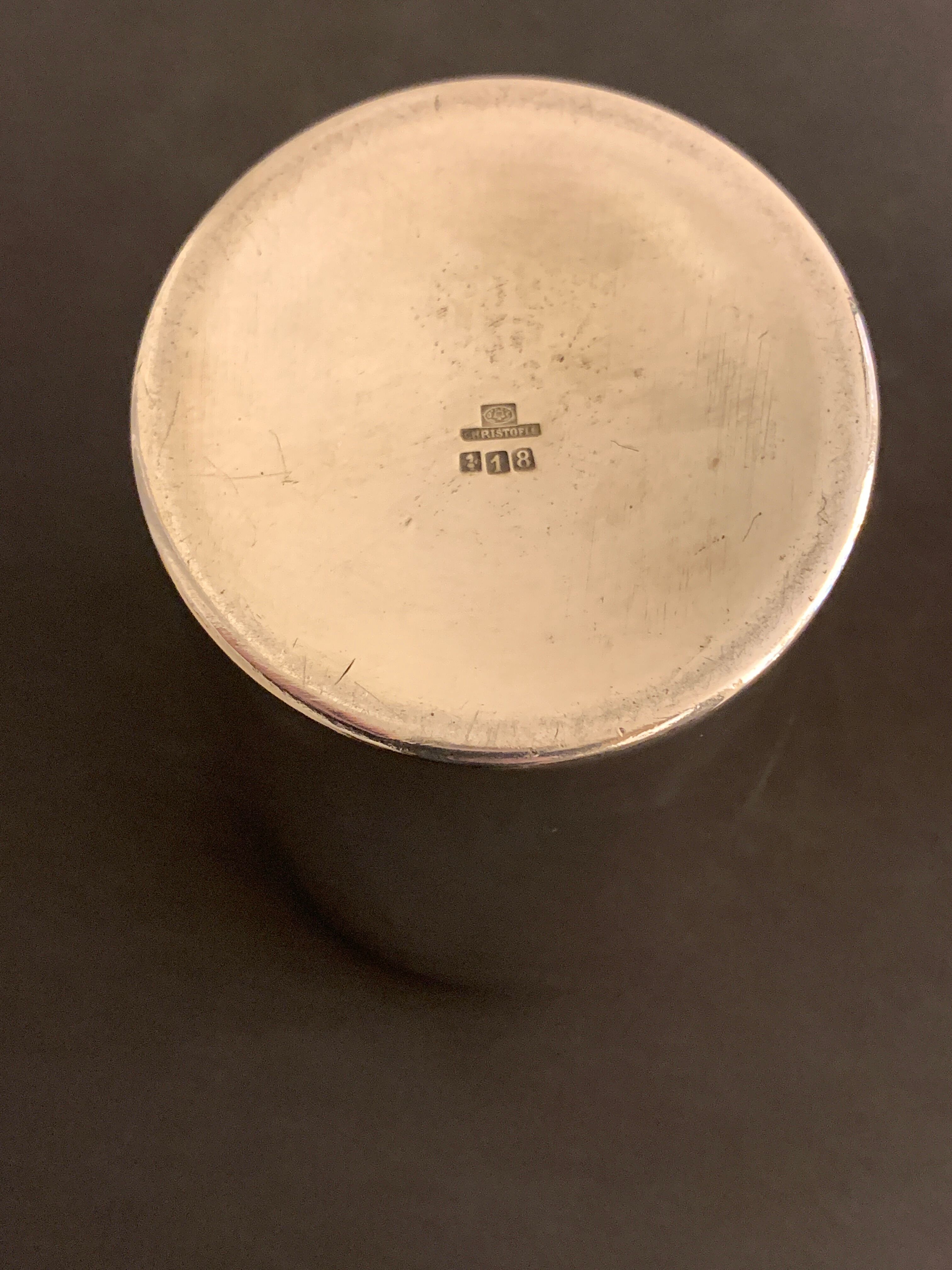 Shaker Christofle in silver metal