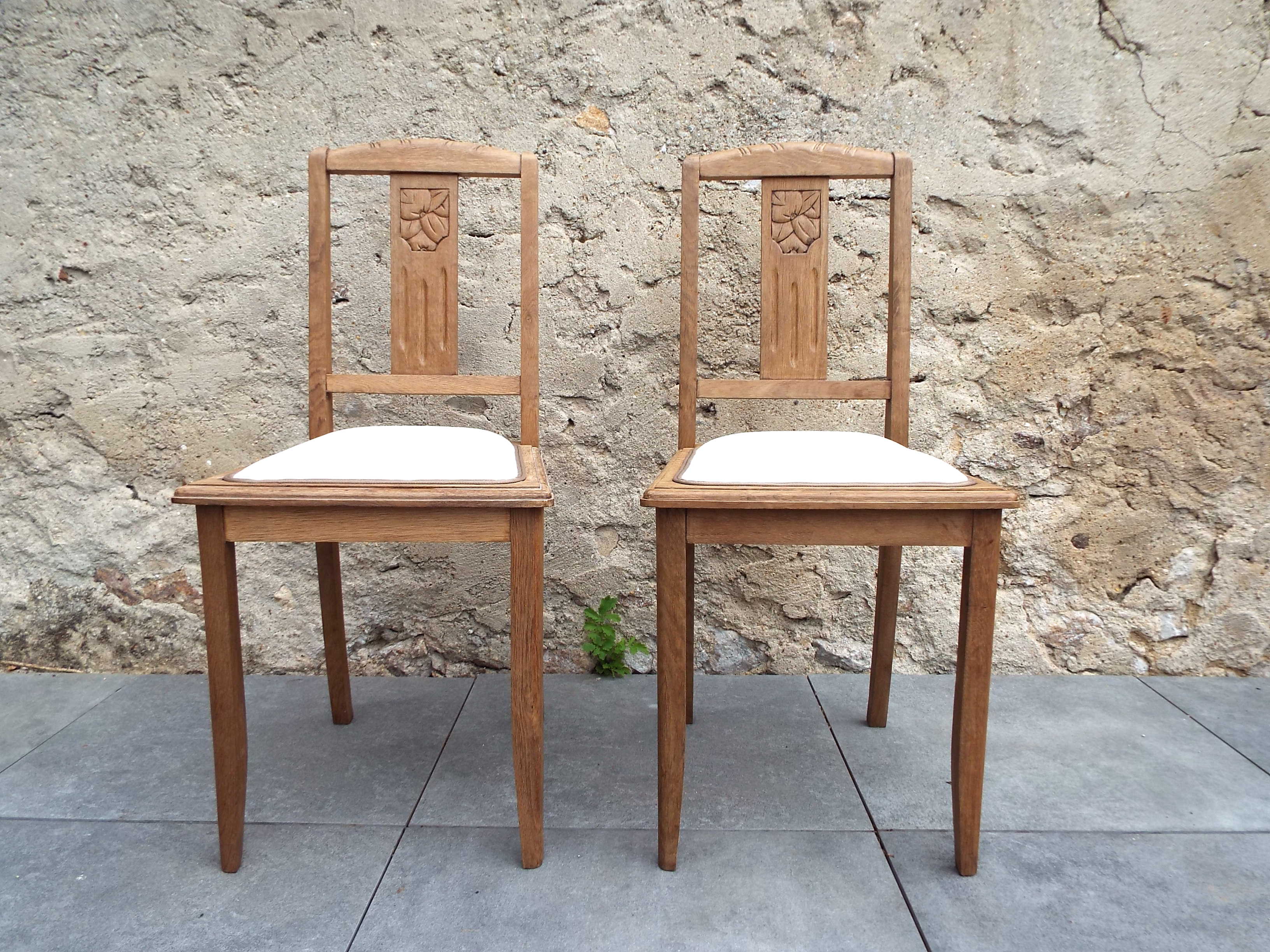 2 art deco style chairs