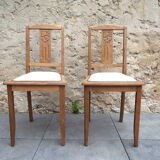 2 art deco style chairs