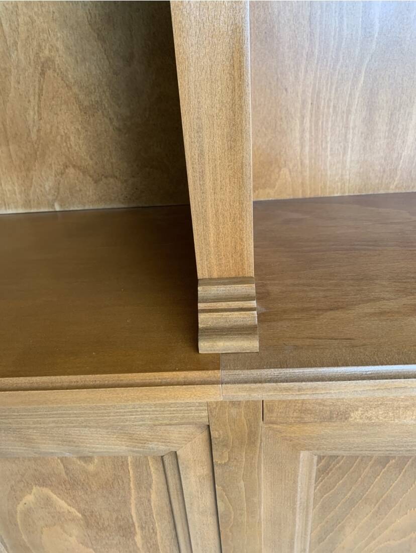 Library, solid wood wardrobe