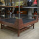 Table basse en palissandre et verre 1970