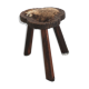 Tabouret tripode peau de vache