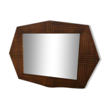 Art deco wooden mirror 75x53cm