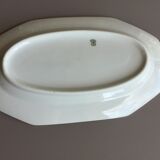 ravier in white porcelain of Limoges - octagonal shape