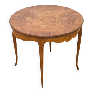 Table basse en marqueterie