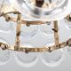 Lampe suspendue Carl Fagerlund pour Orrefors, Suède, 1960
